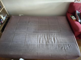 Sofá Cama 3 plazas Gris con almacenaje