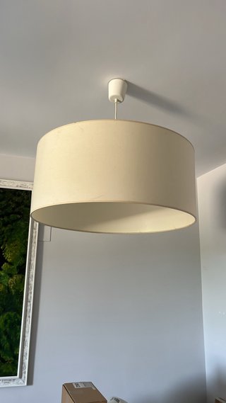 Lámpara de techo grande beige