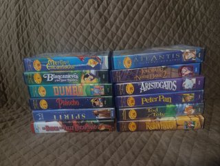 Lote 12 Cintas VHS Disney Clásicos Español