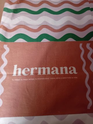 Pack 8 cuadrantes algodón 30 × 50 diseño "hermana"
