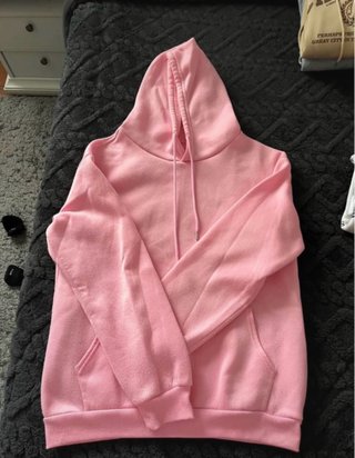 Sudadera rosa con capucha