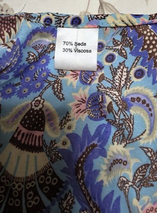 Vestido Boho Ibiza Azul y Morado Talla Única