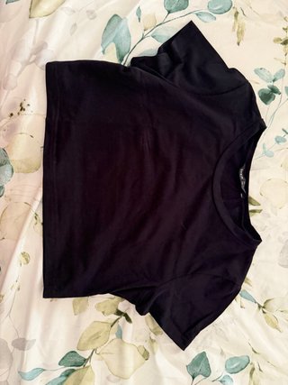 Crop top azul oscuro
