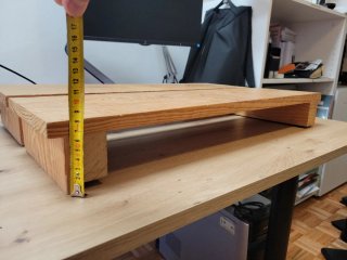 Soporte madera monitor ordenador