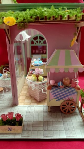 Mini Casa Tienda Pastelería Macarons
