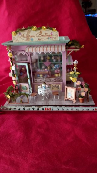 Mini Casa Tienda Pastelería Macarons