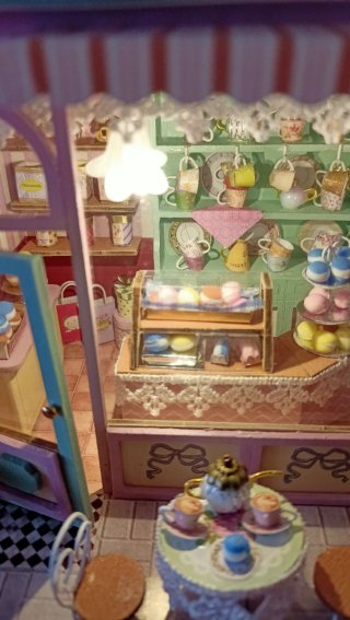 Mini Casa Tienda Pastelería Macarons