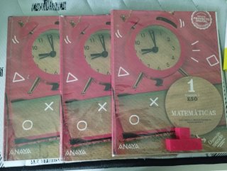 Matemáticas 1 ESO, 3 libros, Anaya