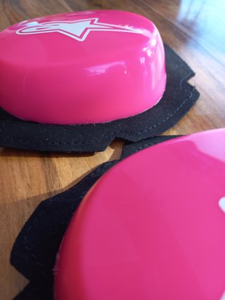 Deslizaderas Rosas para Moto Mono Cuero