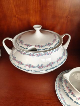 Vajilla Porcelana Santa Clara Flores