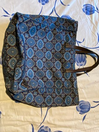 Borsa Prada Shopper Fantasia Blu