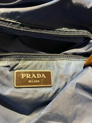 Borsa Prada Shopper Fantasia Blu