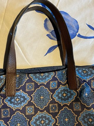 Borsa Prada Shopper Fantasia Blu