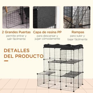 Recinto Modular Mascotas Niveles Rampas Puertas