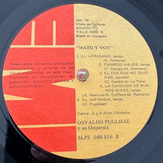 Osvaldo Pugliese y su Orquesta LP