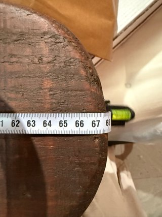 Perchero de madera con 3 herraduras