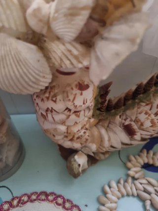 Dragón de caracolas y detalles marinos