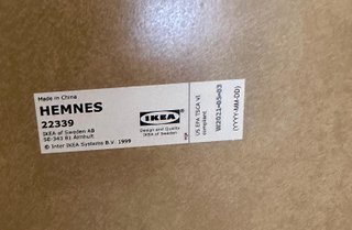 Armario baño IKEA HEMNES espejos y baldas cristal