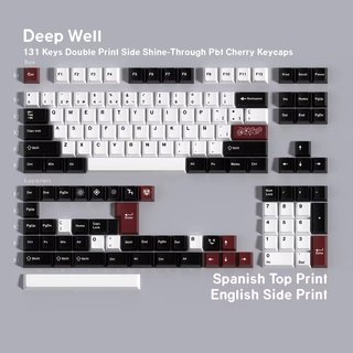 Keycaps Deep Well Cherry ISO Español