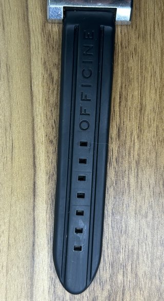 Cinturino Officine Panerai Gomma Nero 24mm