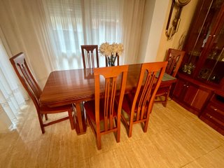 Conjunto comedor madera maciza