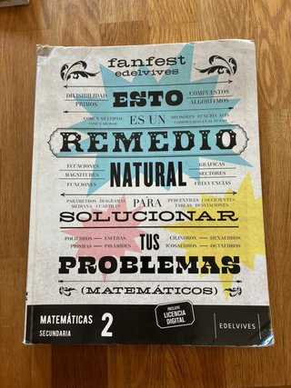 Libro de Texto de Matemáticas 2 ESO Edelvives
