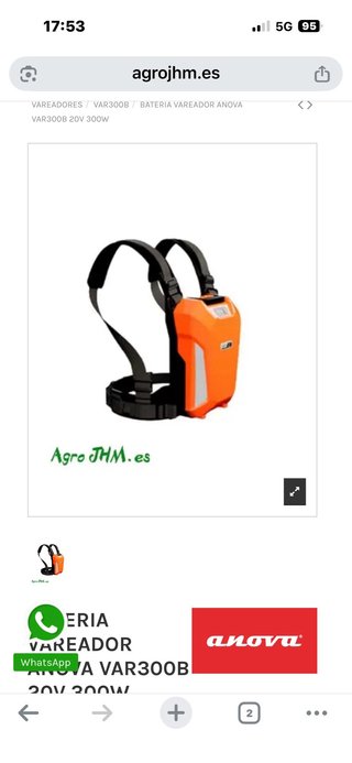 Vareador Anova Batería VAR300B