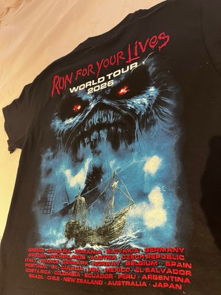Camiseta Iron Maiden Gira 2026 Nueva