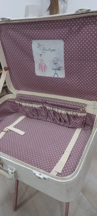 Mesa Maleta Vintage Hecha a Mano