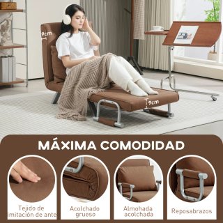 Sillón Cama Individual 2 en 1 Plegable