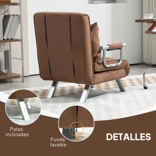 Sillón Cama Individual 2 en 1 Plegable