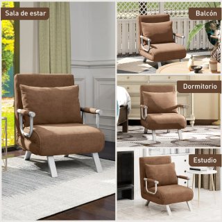 Sillón Cama Individual 2 en 1 Plegable