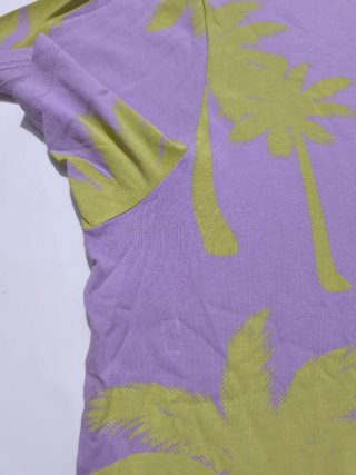 Camiseta Primark Palmeras Morada Talla M