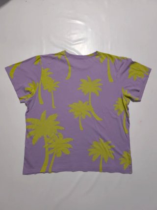 Camiseta Primark Palmeras Morada Talla M