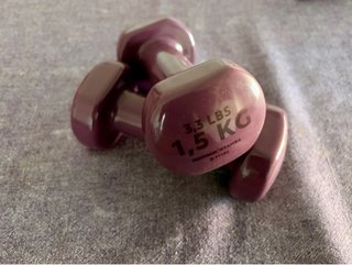 2 Mancuernas 1.5kg Decathlon Morado