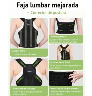 Corrector Postura espalda Unixex.  Nuevo.