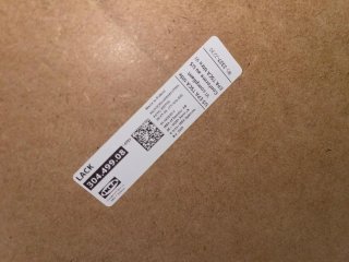 Mesa auxiliar Ikea Lack 55x55cm Blanca