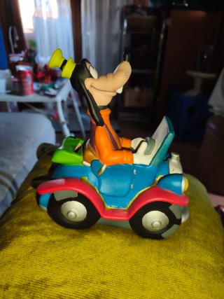 Hucha Goofy Coche Azul