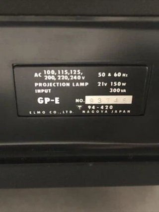 Proyector Película Elmo 8mm GP-E Vintage