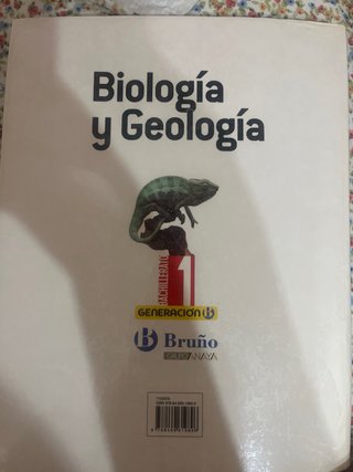Biología y Geología, 1 Bachillerato