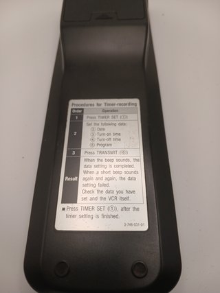 Mando Sony VTR/TV RMT-V373