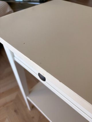 Mesita de noche Ikea Hemnes blanca