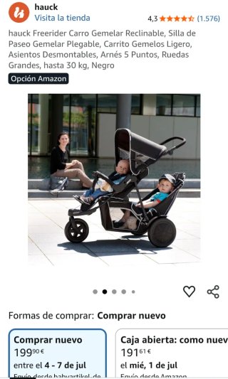 Carrito Doble Hauck Freerider