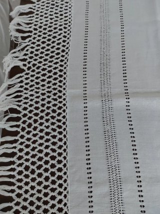 Asciugamano in lino fatto a mano 125x70 cm