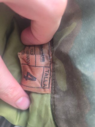 Chaqueta militar ejército camuflaje