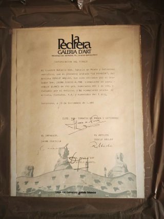 Grabado Original La Pedrera 1980 Edición Limitada