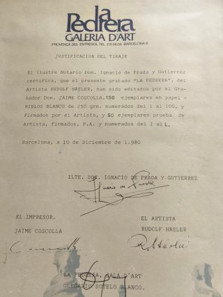 Grabado Original La Pedrera 1980 Edición Limitada
