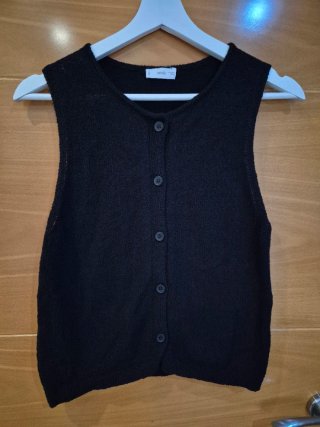Conjunto Mango Pantalón y Chaleco Negro