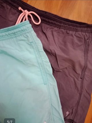2 Bañadores Hombre Gris y Turquesa