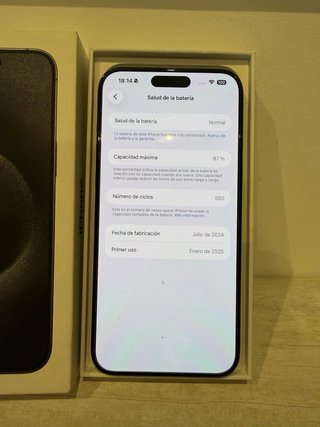 iPhone 15 Pro Max 256GB 87% Bateria
